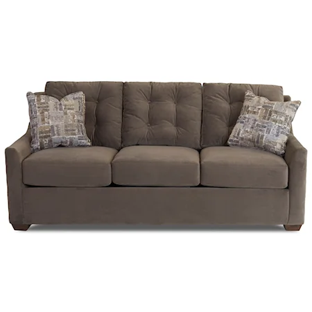 Queen Air Dream Sleeper Sofa with Button Tufting and Innerspring Support